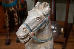 Statue of Carved Wood Standing Horse