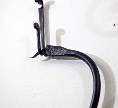 Hand Made Wrought Iron Coat/Hat Rack