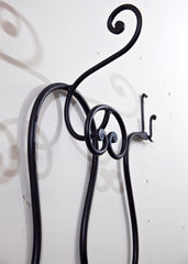 Hand Made Wrought Iron Coat/Hat Rack