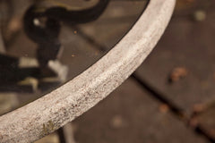 Cast Metal Table And Two Chairs