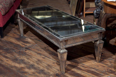 Cocktail Table Covered With Antique Mirror