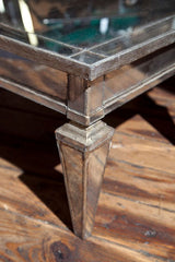 Cocktail Table Covered With Antique Mirror