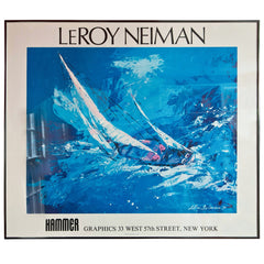 LeRoy Neiman Framed Print of Sailboat Racing