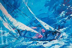 LeRoy Neiman Framed Print of Sailboat Racing