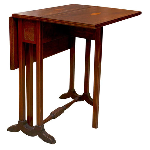 Mahogany Small Drop Leaf Side Table