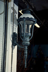 Pair Of Old Copper Color Wall  Lanterns