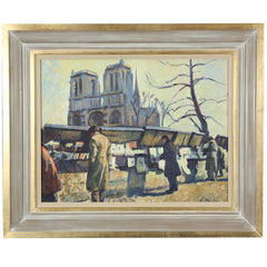 Shopping  At  Stalls  In  Paris Painting