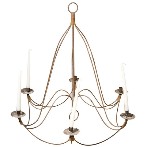 Iron  Wire  Chandelier  for  Candles