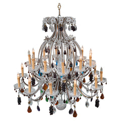 Murano  Fruit  Decorated  Large  Chandelier