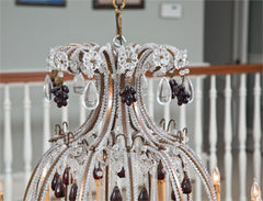 Murano  Fruit  Decorated  Large  Chandelier