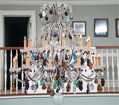 Murano  Fruit  Decorated  Large  Chandelier