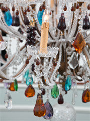 Murano  Fruit  Decorated  Large  Chandelier