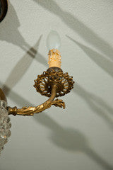 Crystal and Brass Chandelier