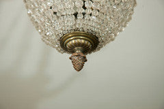 Crystal and Brass Chandelier