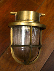 Pair Of Brass Ship's Passage Lamps