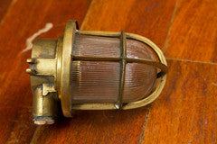 Pair Of Brass Ship's Passage Lamps