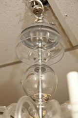 Eight Arm Glass Chandelier