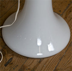 White Milk Glass  Floor Lamp  by  CARLO  NASON FOR   MAZZEGA