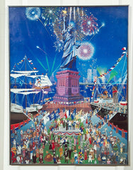 Framed Signed Print Centennial Statue of Liberty – Melanie Taylor Kent