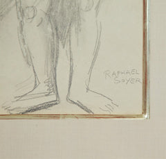 Signed Pencil Drawing by Raphael Soyer