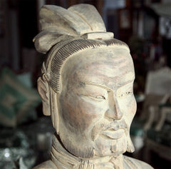 Carved Wood Buddha Figure Avalokitosvara