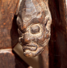 Carved Mbule Table From Kenya