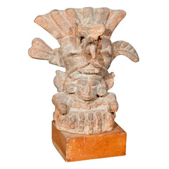 Reproduction of Clay Aztec Ceremonial Figure