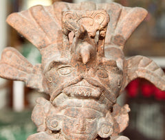 Reproduction of Clay Aztec Ceremonial Figure