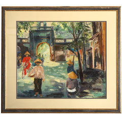 Water  Color Vietnamese  Street  Scene