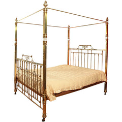 Brass  Four  Poster  Bed