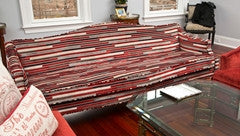 Edwardian Serpentine Camel Back Sofa Circa 1915