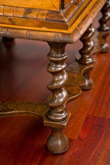 William And Mary Oyster Walnut  Chest on Stand Circa 1685