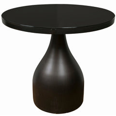 Black Metal Round Card Table