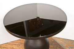 Black Metal Round Card Table