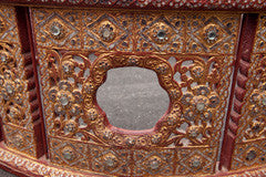 Antique Burmese Musicians Surround Cocktail  Table