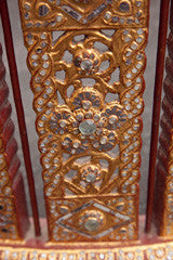 Antique Burmese Musicians Surround Cocktail  Table