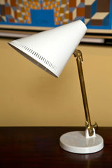 Pair Paavo Tynell Adjustable Desk Lamps for Idman