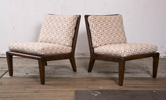 Pair of Armless Chairs In The Style Of Robsjohn-Gibbings For Widdicomb