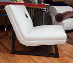 Pair Mid-Century Armless chairs