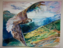 Remy Tissier Oil Painting "Raptor In The Valley"