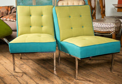 Pair of Knoll Style Slipper Chairs by Paoli