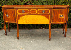 English Sheraton Style Mahogany Sideboard