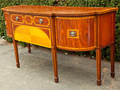 English Sheraton Style Mahogany Sideboard