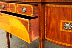 English Sheraton Style Mahogany Sideboard