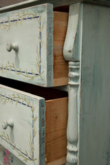 Antique Romanian Painted Chest of Drawers