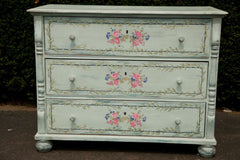 Antique Romanian Painted Chest of Drawers