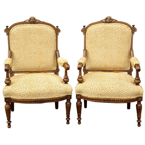 Pair of 19th Century Napoleon III Chairs