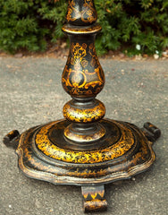 English Victorian Lacquered Tilt Top Table