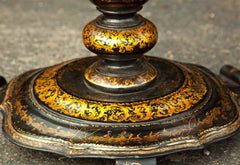 English Victorian Lacquered Tilt Top Table